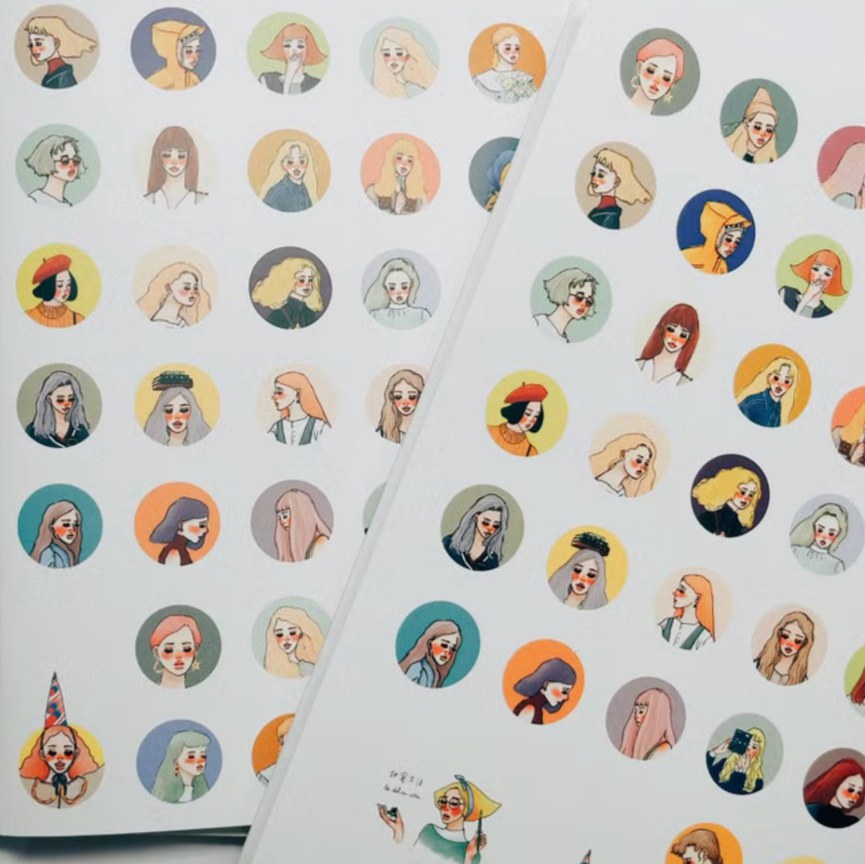 La Dolce Vita Reusable Sticker Book - Circle Girls