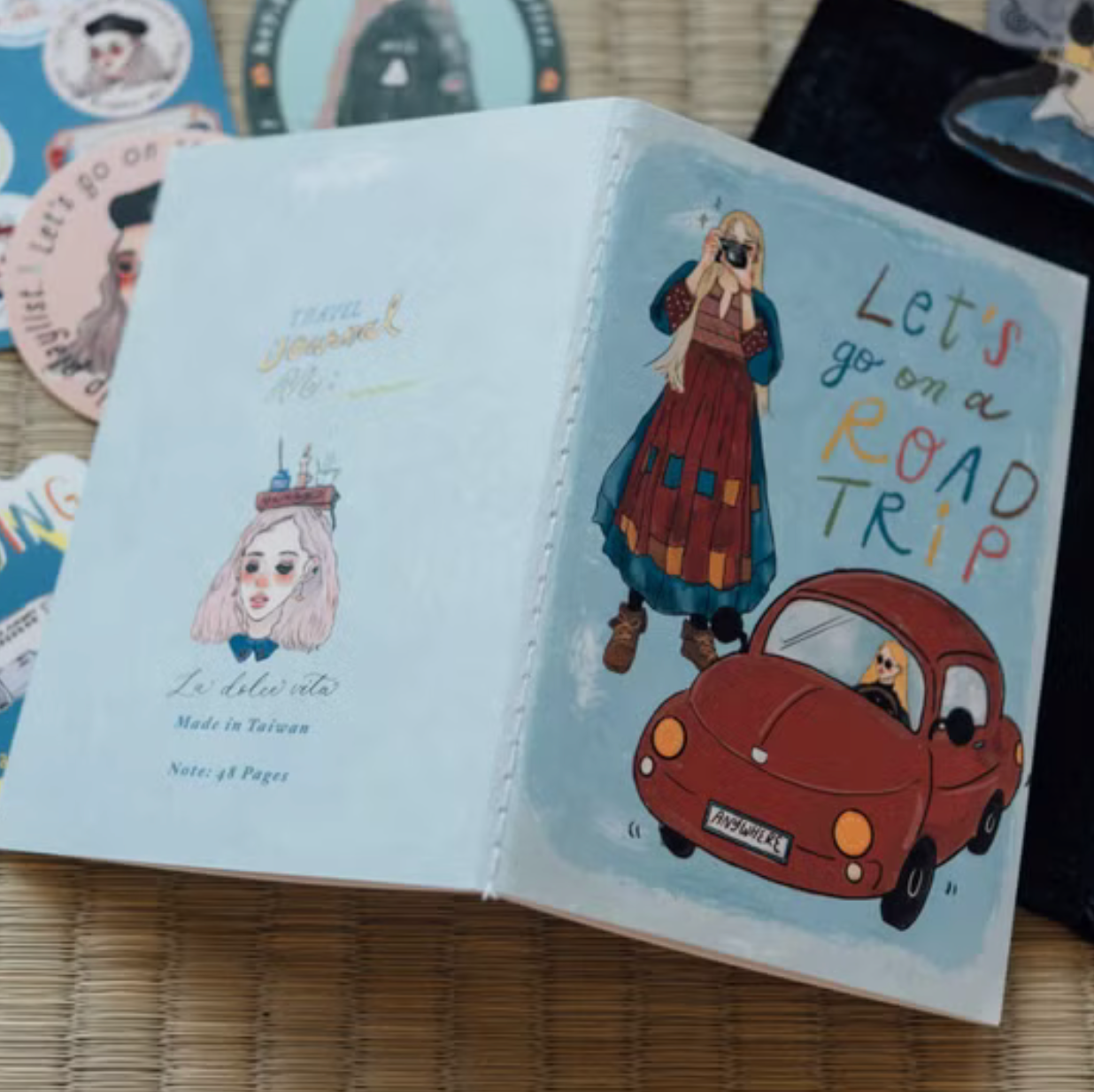La Dolce Vita Passport Size Notebook - Road Trip