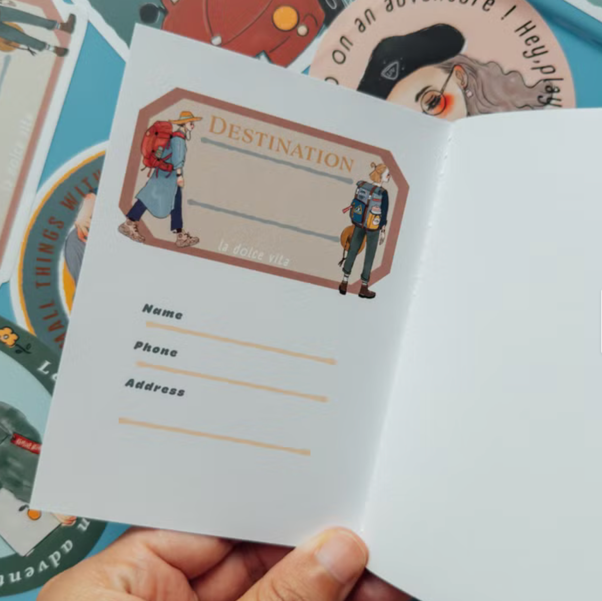 La Dolce Vita Passport Size Notebook -LDV Travel Agency