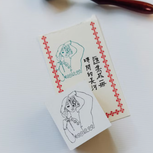 La Dolce Vita Rubber Stamp - Camera Girl