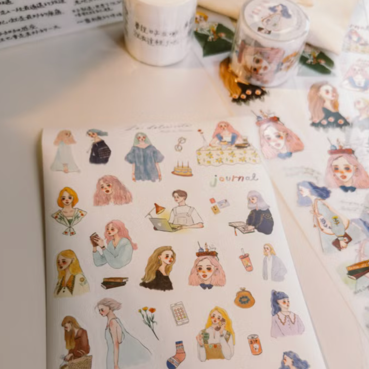 La Dolce Vita A5 Paper Sticker Sheet - Beautiful Existence