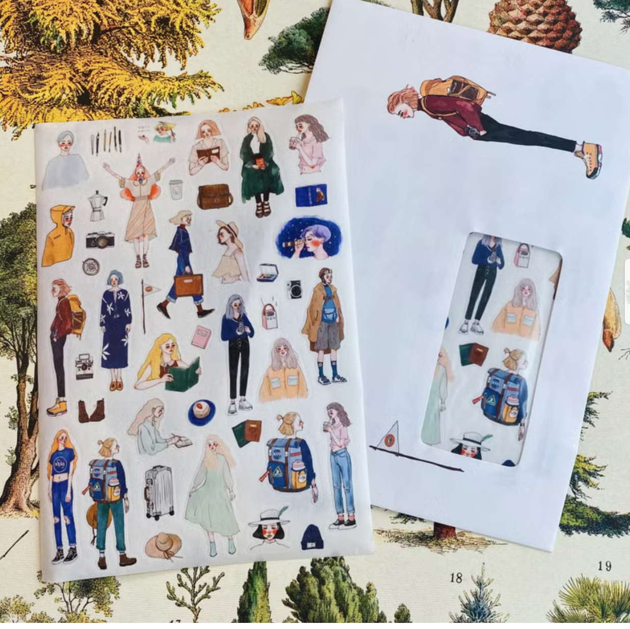 La Dolce Vita A5 Paper Sticker Sheet - Bon Voyage