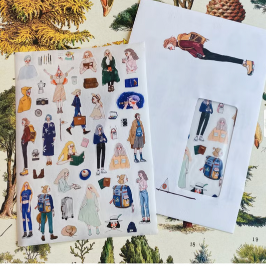 La Dolce Vita A5 Paper Sticker Sheet - Bon Voyage