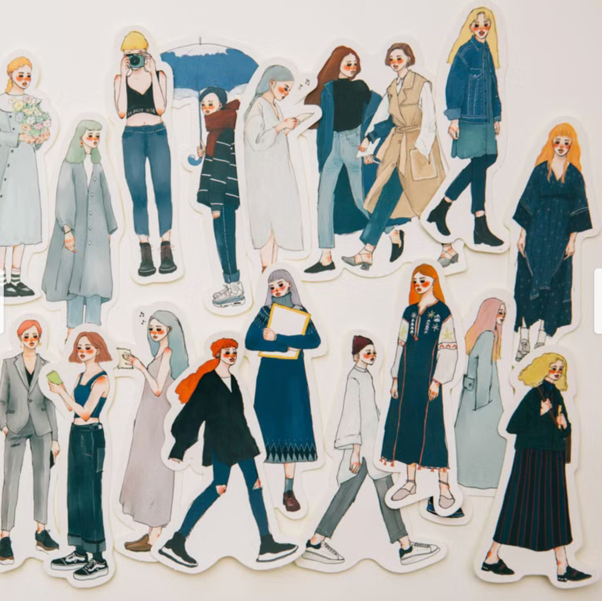 La Dolce Vita Sticker Flake Set with Tin - Dearest