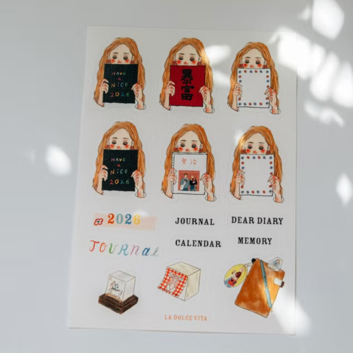 La Dolce Vita Sticker Sheet - 2026 Calendar