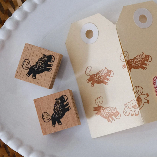 Eileen Tai Rubber Stamp - Clip Clop Black Horse