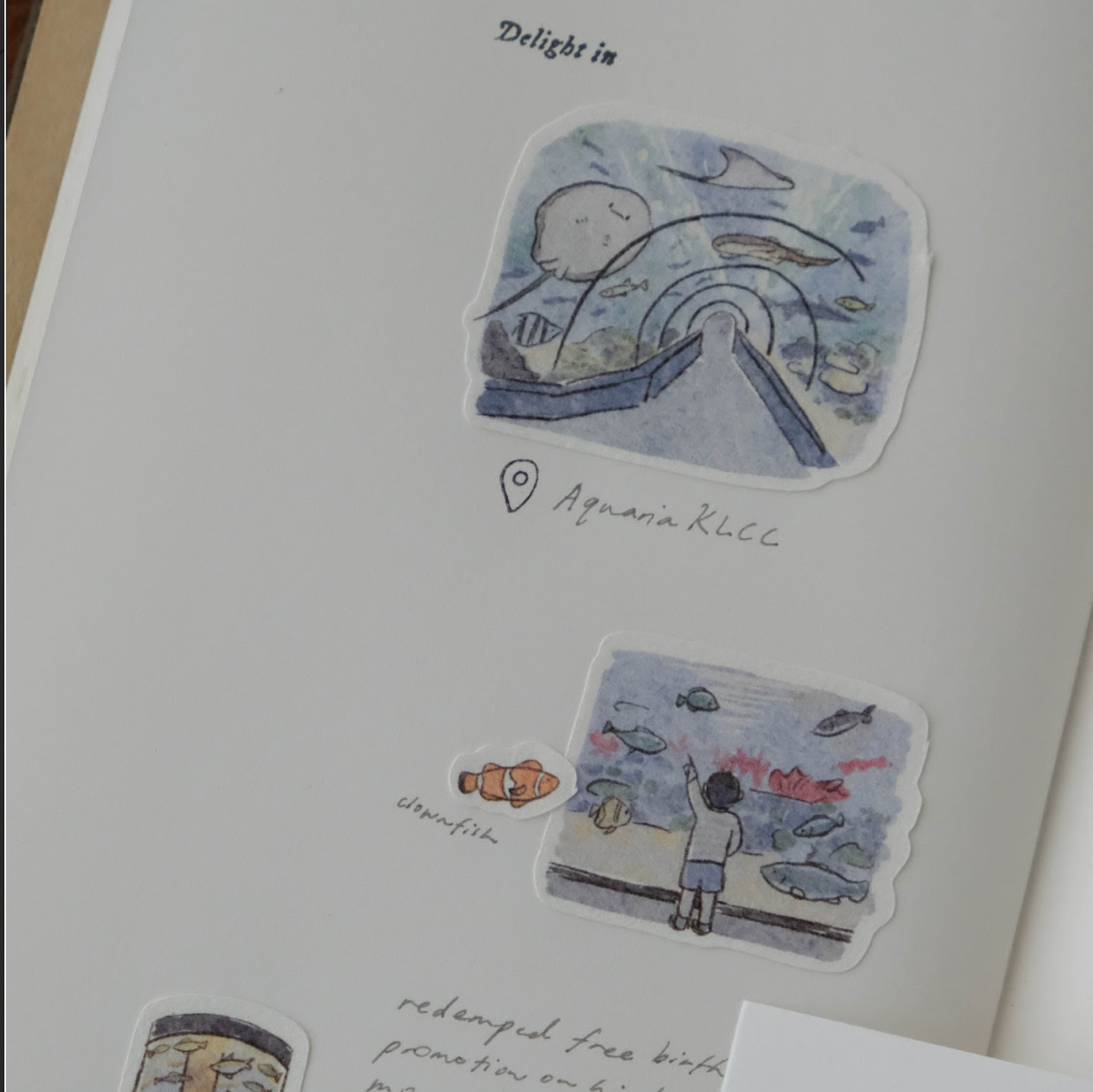 Wenyea's Illustrations Sticker Sheet - Blue Realm