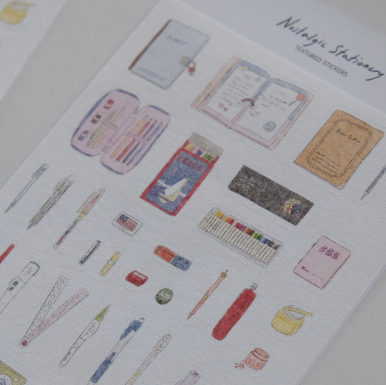 Wenyea's Illustration Sticker Sheet - Nostalgic Stationery
