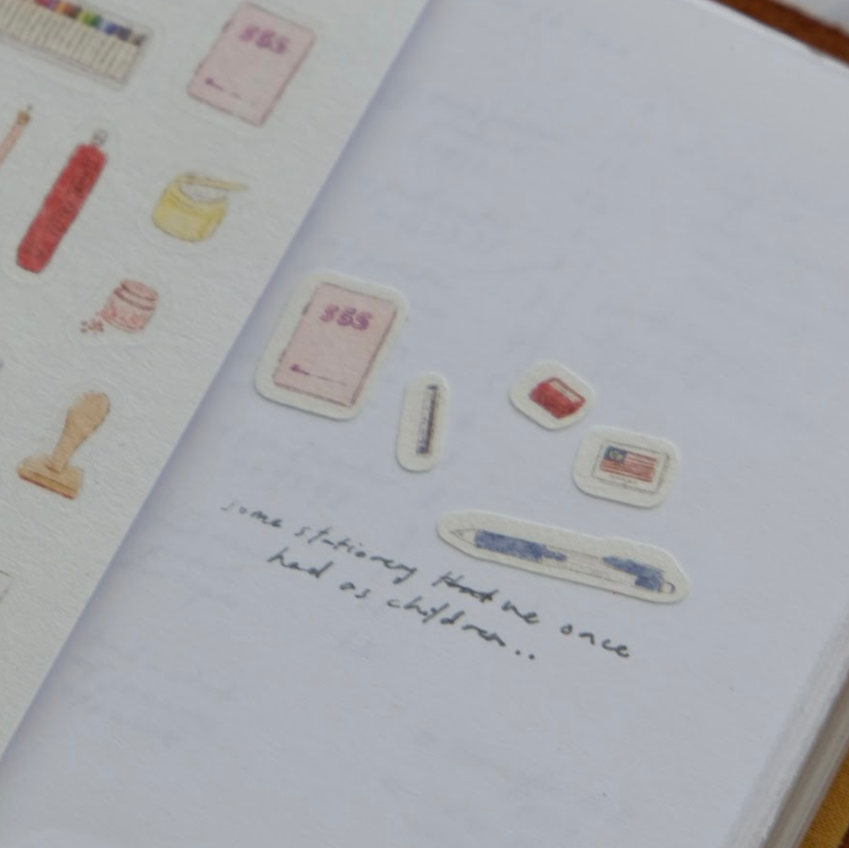 Wenyea's Illustration Sticker Sheet - Nostalgic Stationery