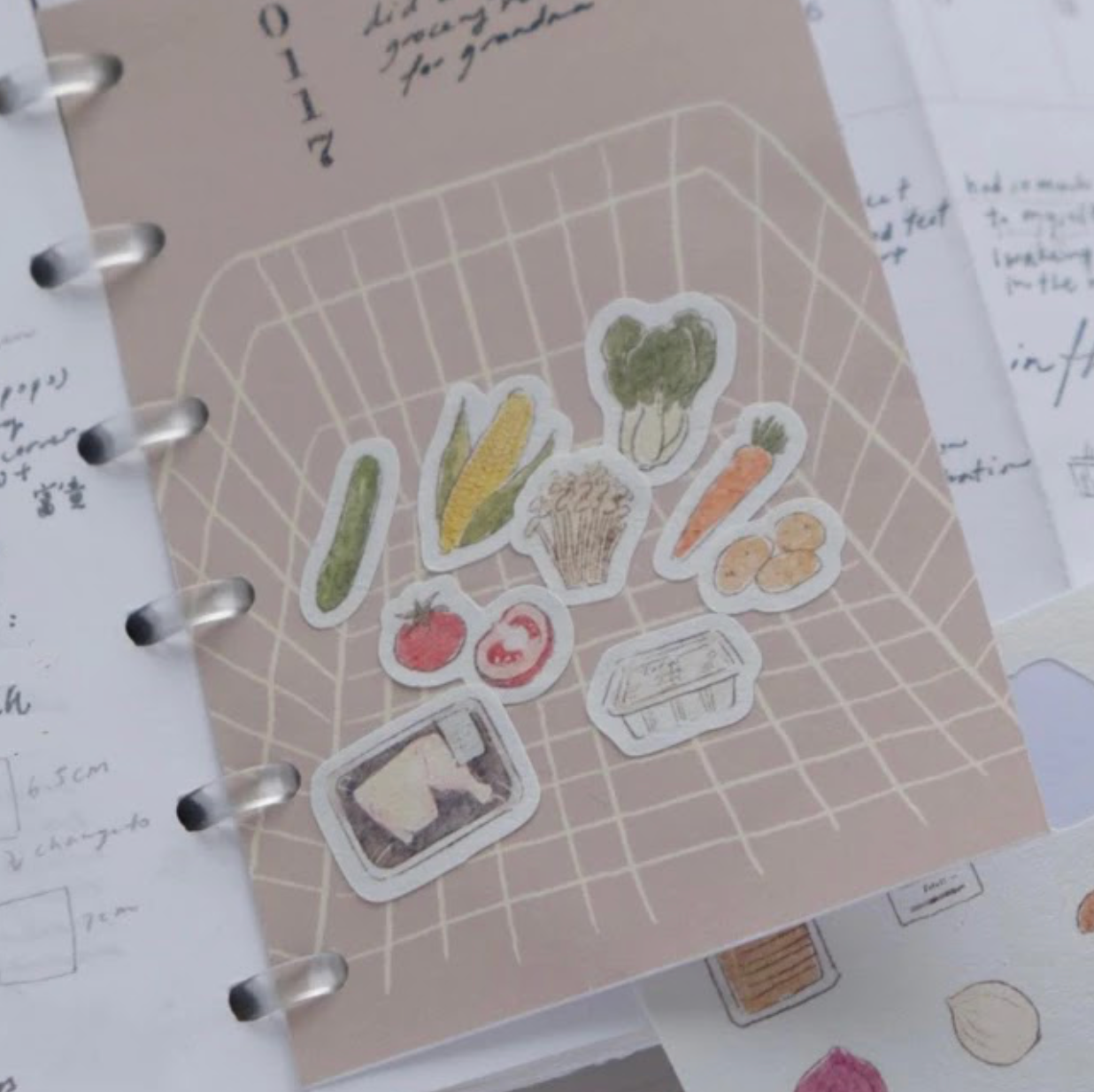 Wenyea's Illustration Sticker Sheet - Market Hauls