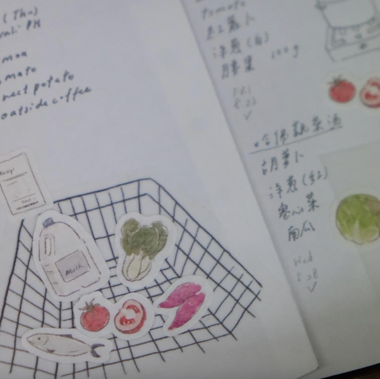 Wenyea's Illustration Sticker Sheet - Market Hauls