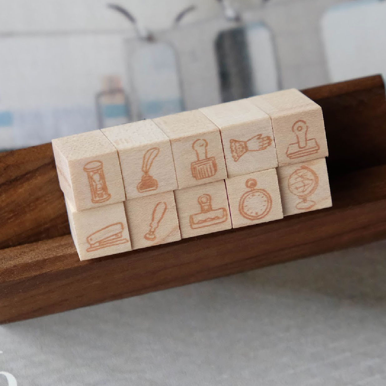 Wenyea's Illustration Rubber Stamps - Petite For the Love of Stationery