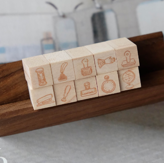 Wenyea's Illustration Rubber Stamps - Petite For the Love of Stationery
