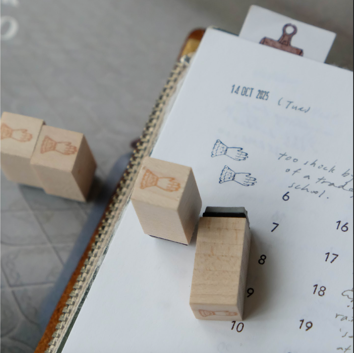 Wenyea's Illustration Rubber Stamps - Petite For the Love of Stationery