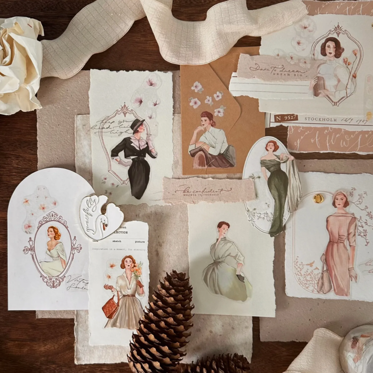 Nove Production PET Tape - Vintage Elegance
