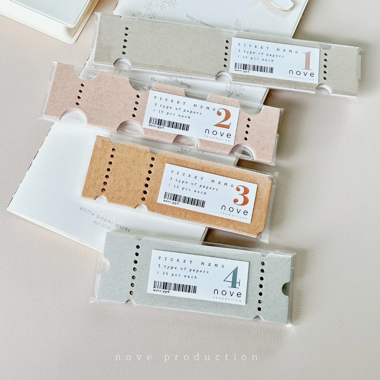 Nove Production Jourt'aime Ticket Memo Loose Sheets
