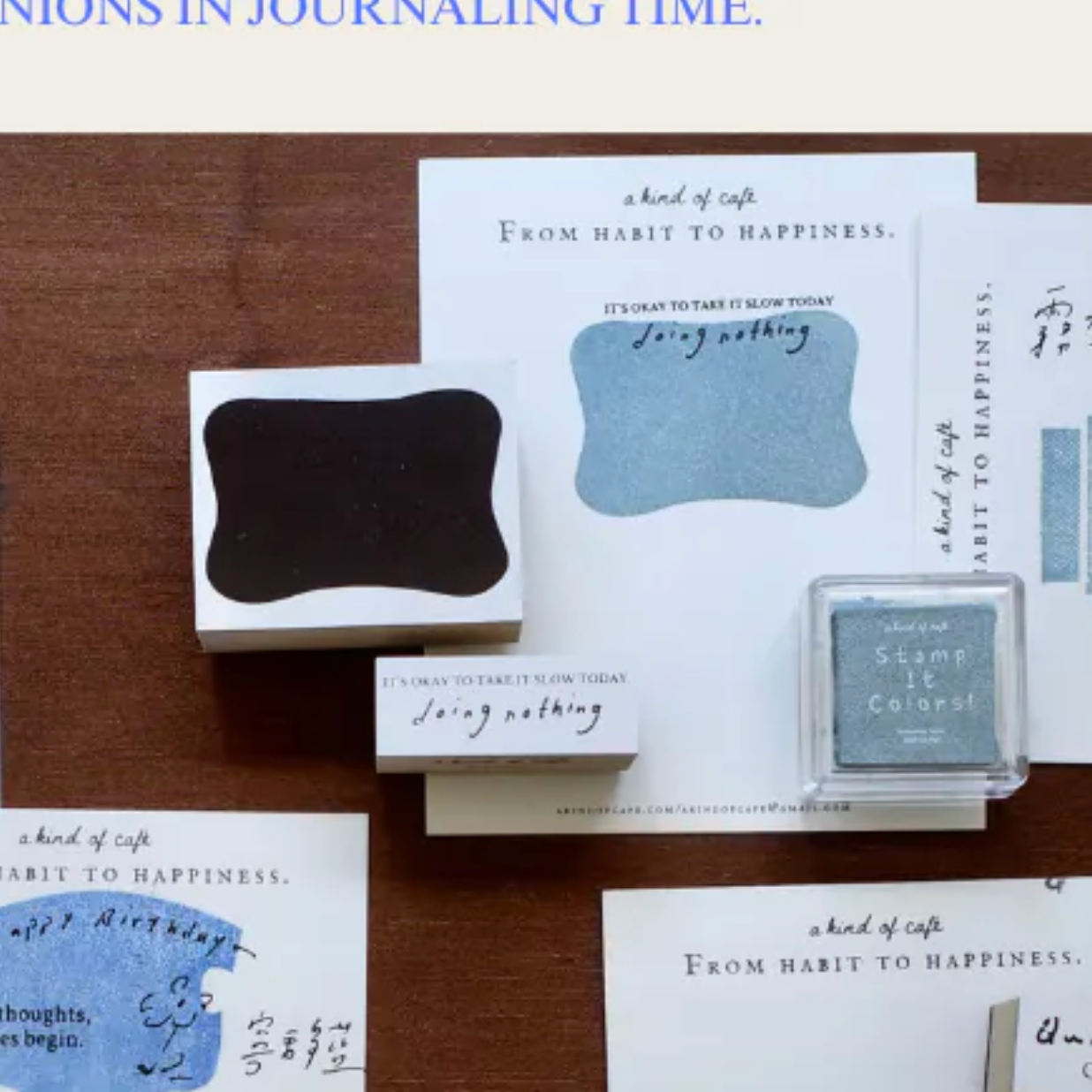 a kind of cafe Ex Libra Rubber Stamp Set - Doing Nothing