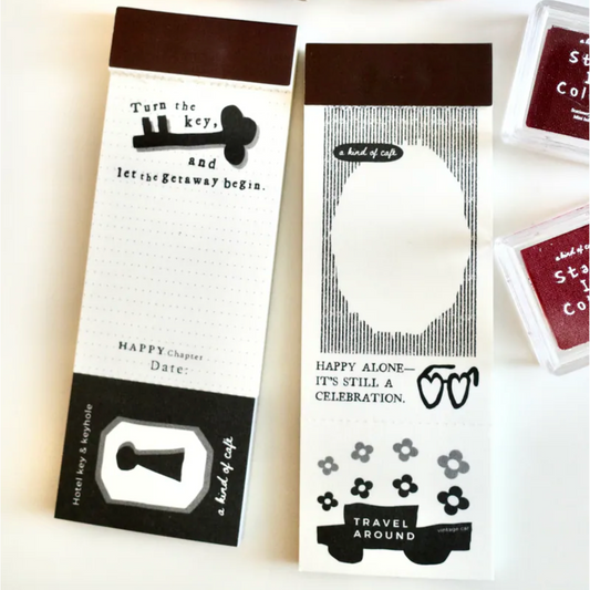 a kind of cafe Memo Pad - Key and Car