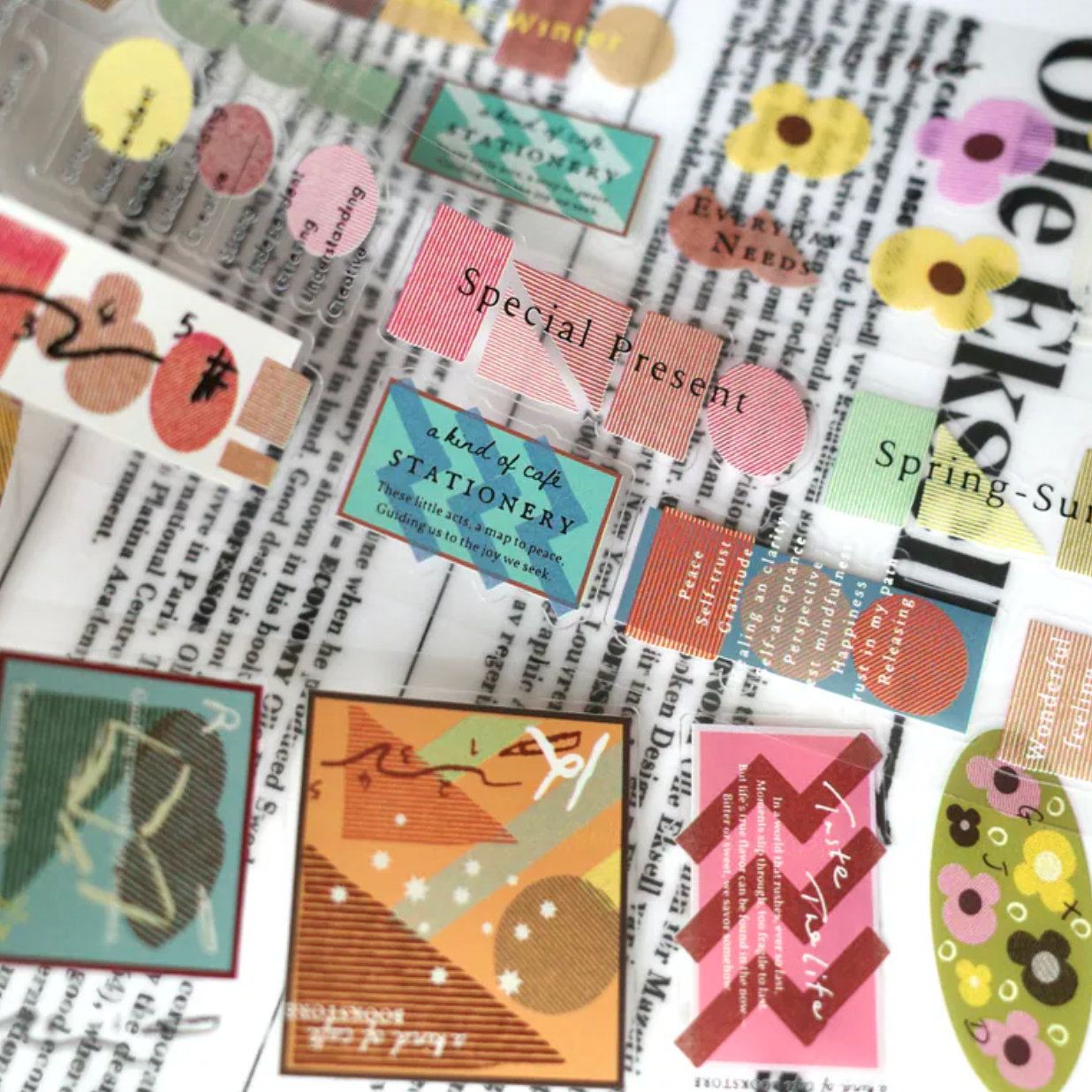 a kind of cafe Kiss-Cut PET Tape - Those Happy Elements