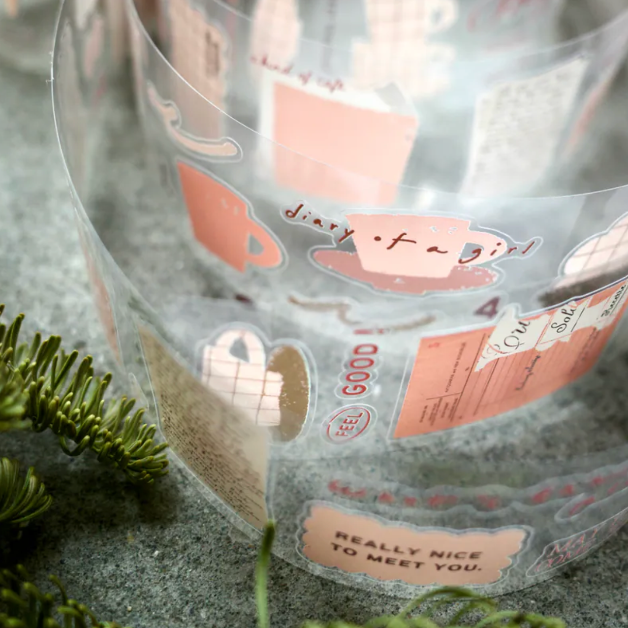 a kind of cafe Kiss-Cut PET Tape - Tender Moments