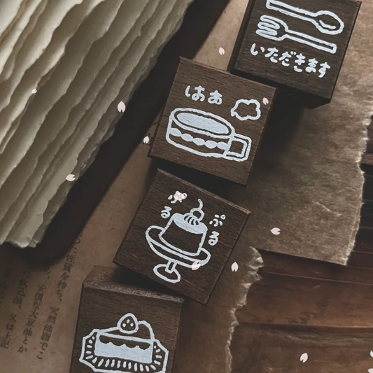 Breezy Studio Rubber Stamps - Snack Time Series