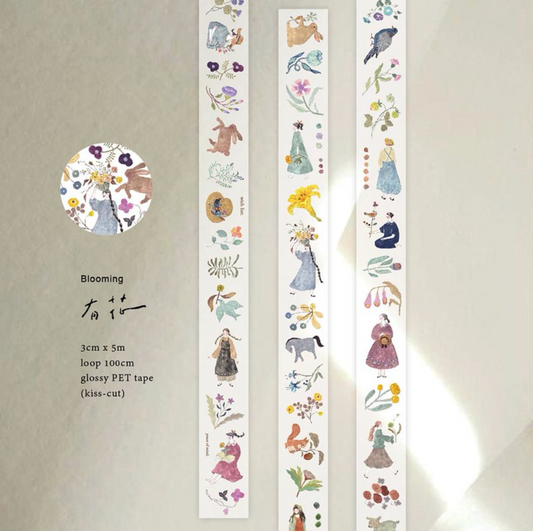 Pion Kiss Cut PET Tape - Blooming