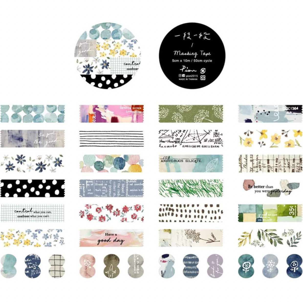 Pion Kiss-Cut Washi Tape - Paragraph – My Documented Life