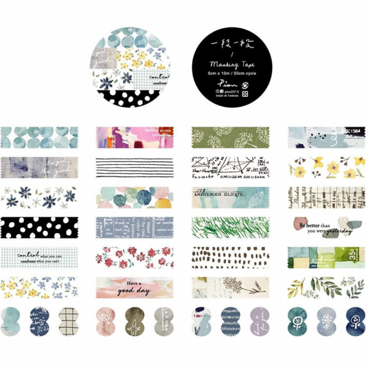 Pion Kiss-Cut Washi Tape - Paragraph