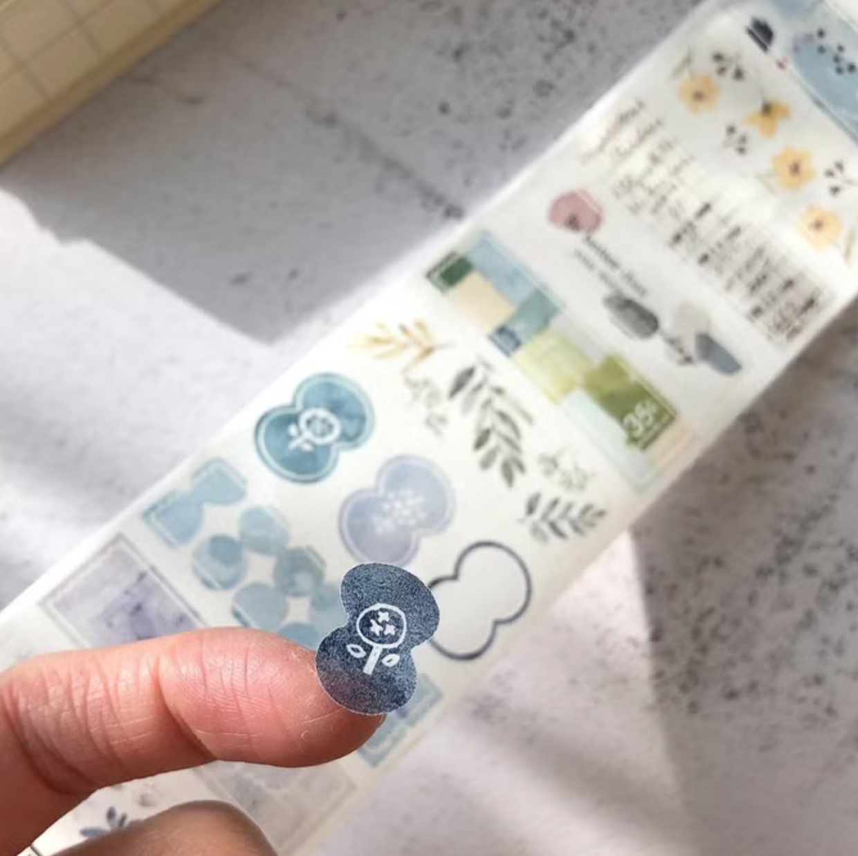 Pion Kiss-Cut Washi Tape - Paragraph