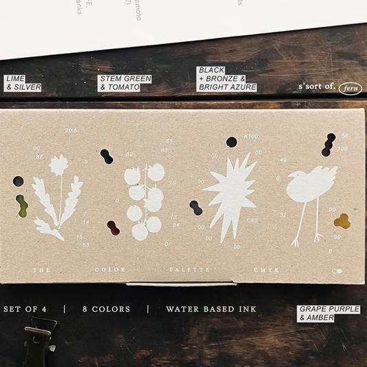 Somesortof.fern Limited Edition Ink Pad Set - The Color Palette (8 Colors)