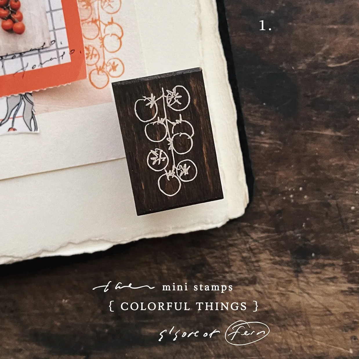 Somesortof.fern Mini Stamps - Colorful Things Series