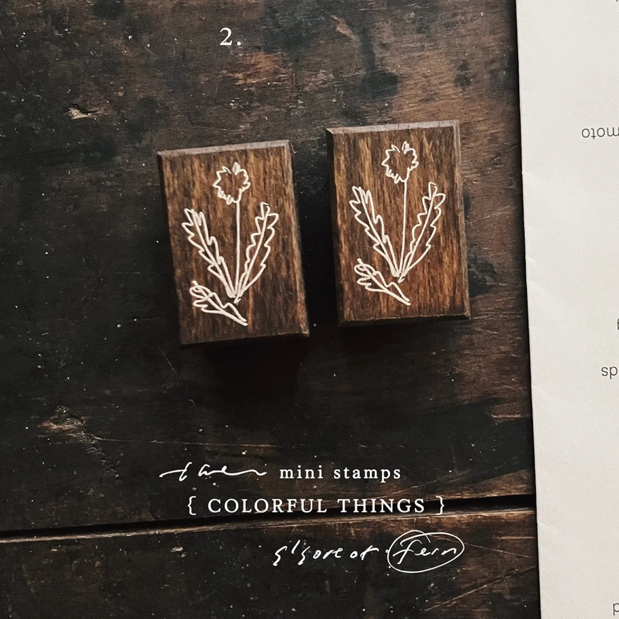 Somesortof.fern Mini Stamps - Colorful Things Series