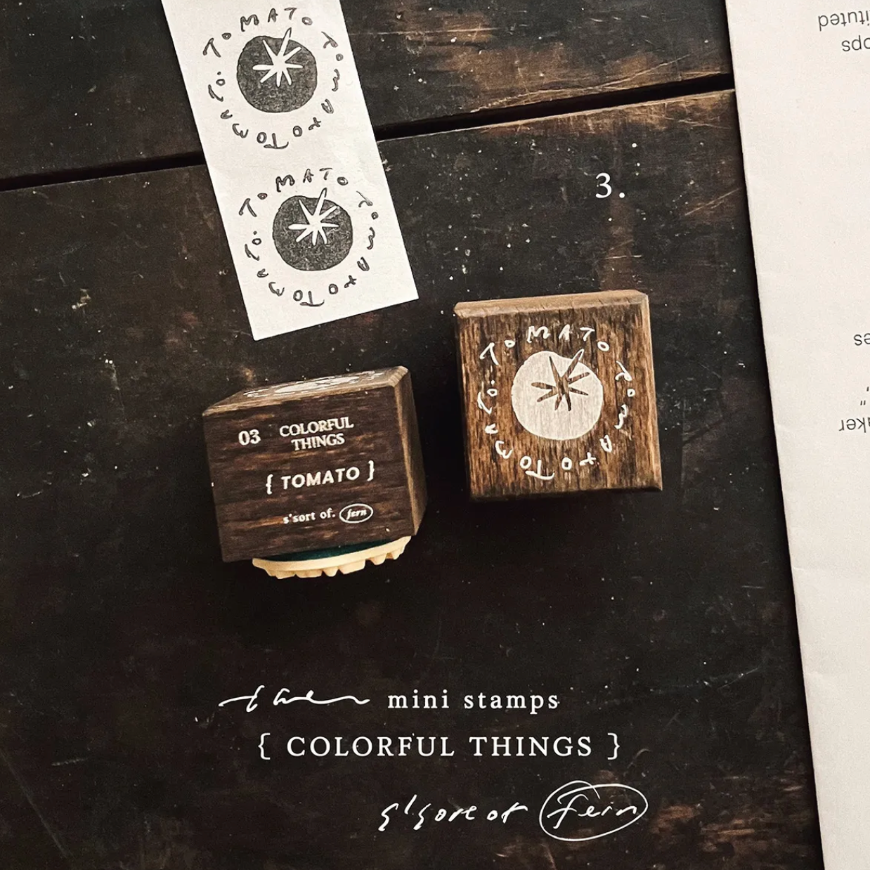 Somesortof.fern Mini Stamps - Colorful Things Series
