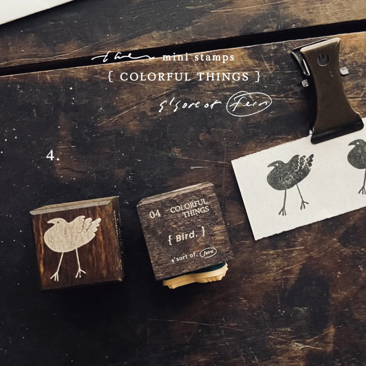 Somesortof.fern Mini Stamps - Colorful Things Series