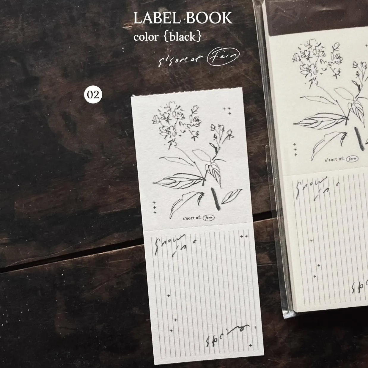 Somesortof.fern Label Book - Bridal Wreath