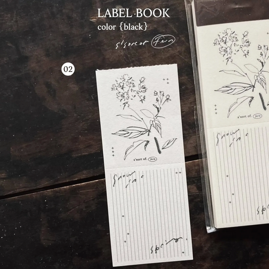 Somesortof.fern Label Book - Bridal Wreath