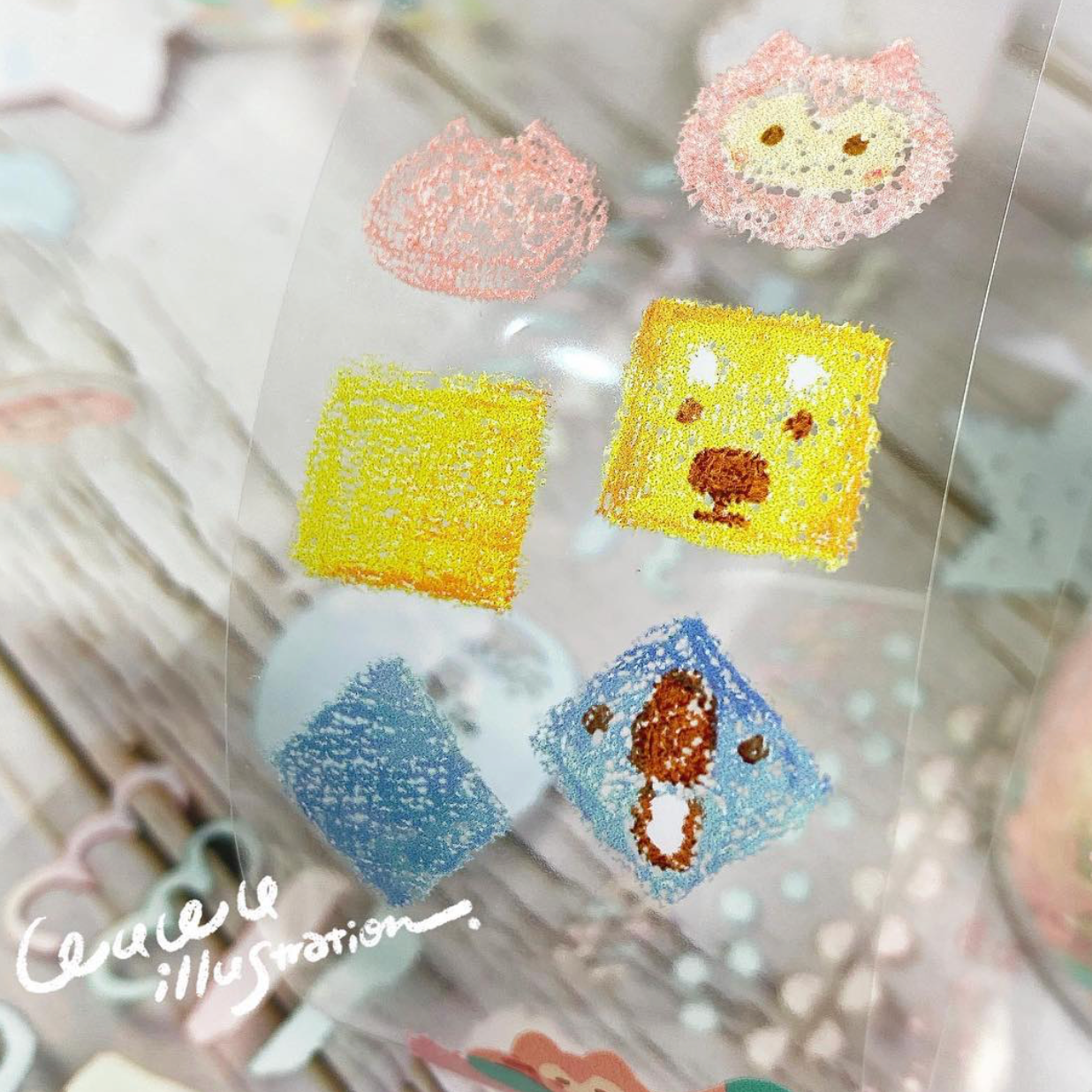 WUWU Illustration PET Tape - Drawing and Painting (Loops Only)
