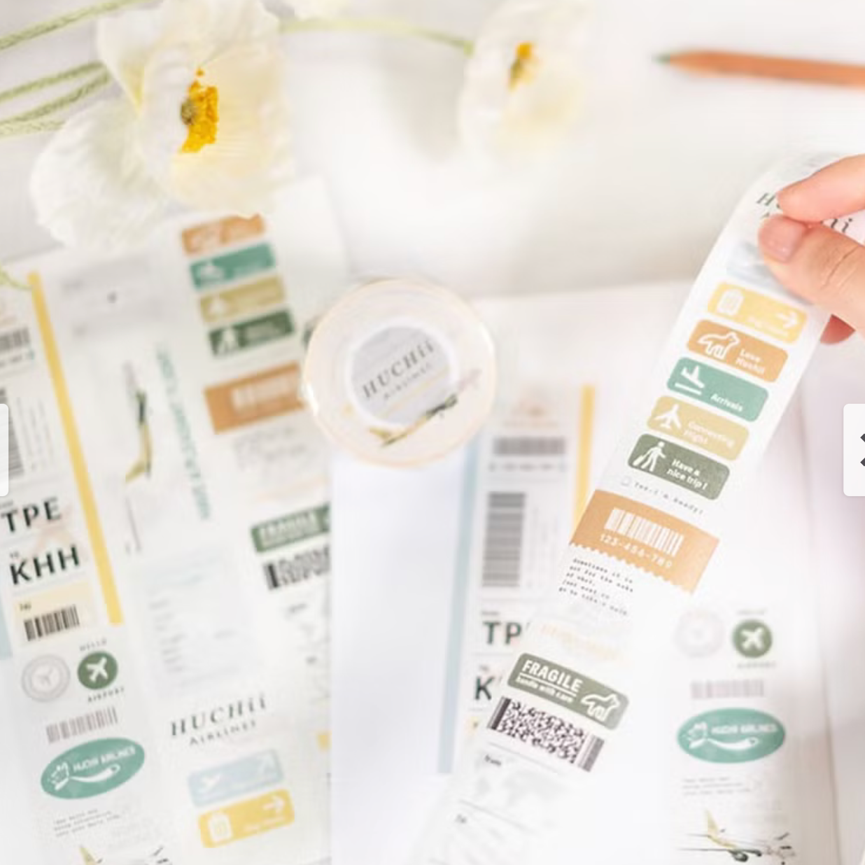 Hello Studio Washi Tape - Huchii Airlines (Loops Only)