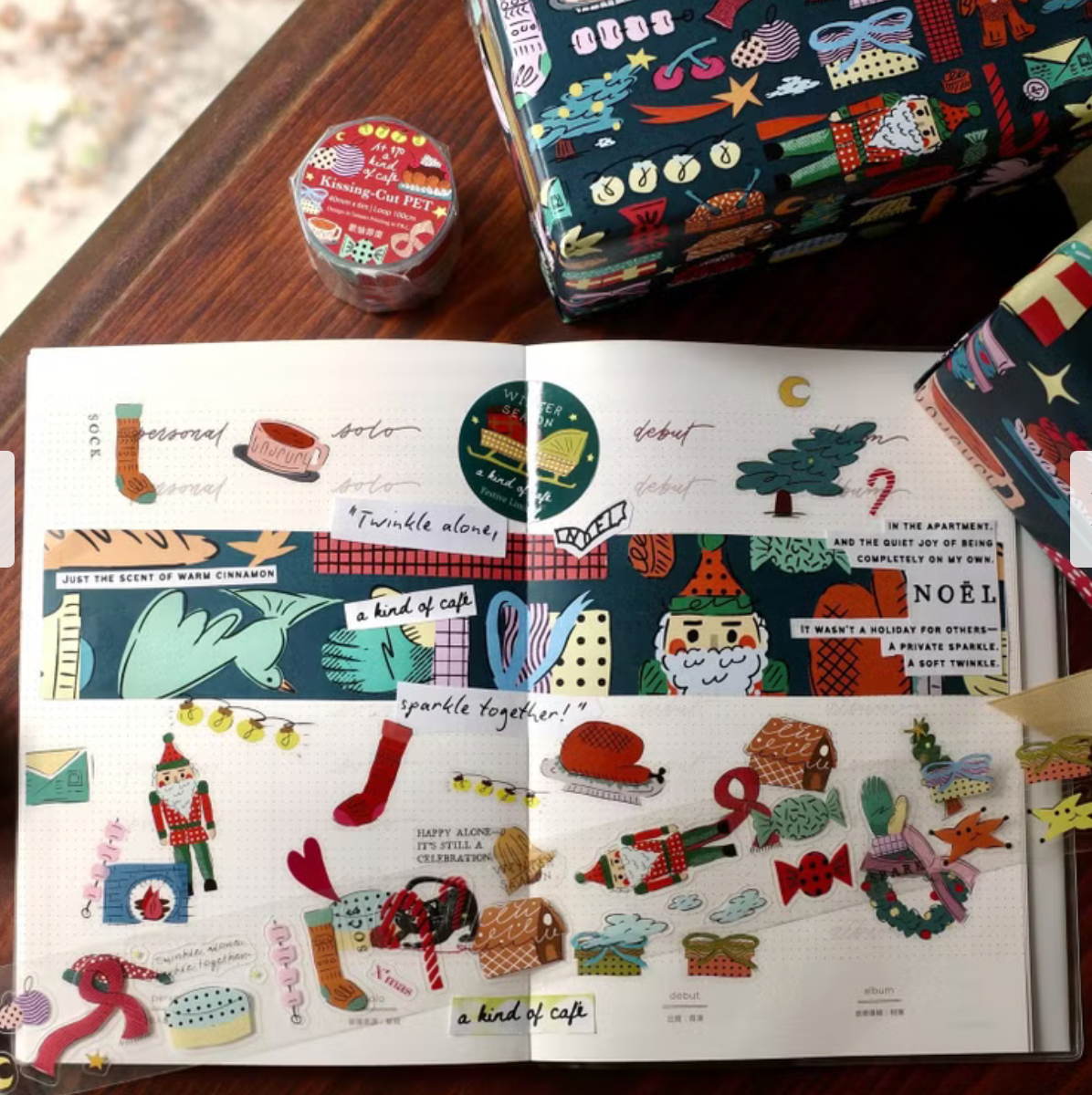 a kind of cafe Kiss-Cut PET Tape - Festive Limited Edition (Loops Only)