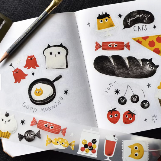 the cats SESAME & PEANUT PET Tape - Yummy Cats (Loops Only)