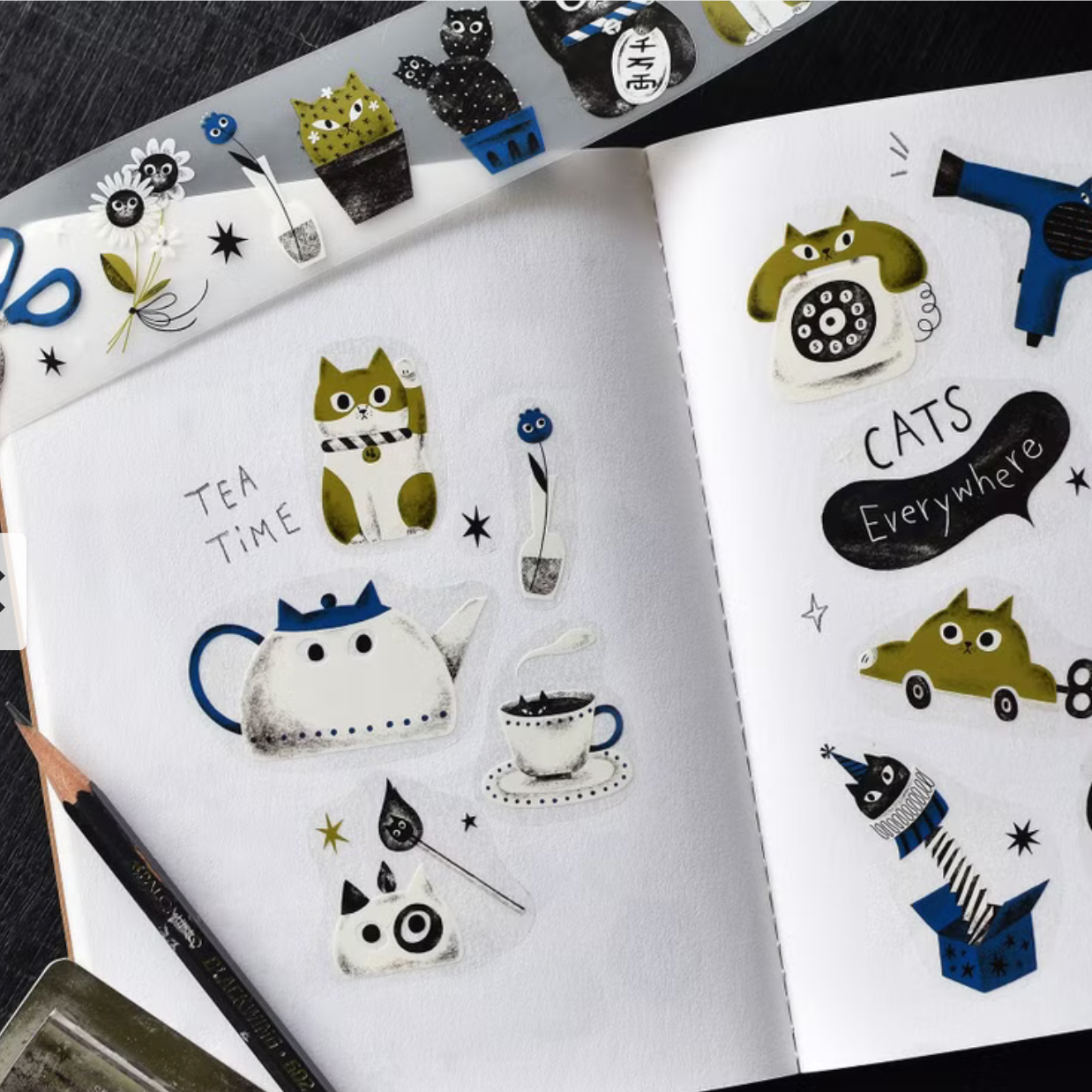 the cats SESAME & PEANUT PET Tape - Cats Everywhere (Loops Only)