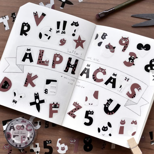 the cats SESAME & PEANUT PET Tape - Alphacats (Loops Only)