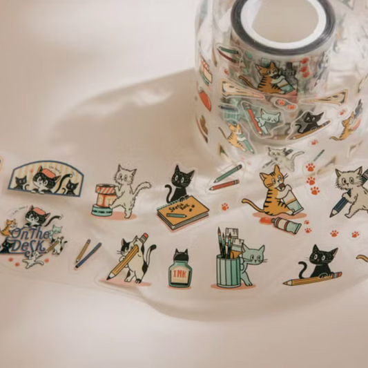 Ob1toy x TIS Creative Fest Kiss Cut Pet Tape - My Desk (Loops Only)