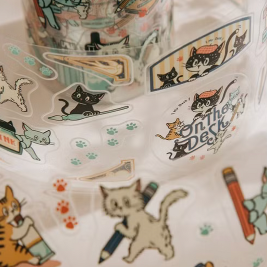 Ob1toy x TIS Creative Fest Kiss Cut Pet Tape - My Desk (Loops Only)