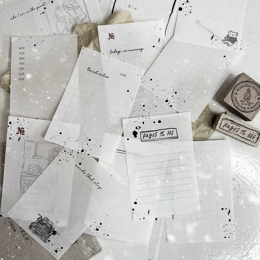 Black Milk Project Handmade Paper Sheets - Pages of Me