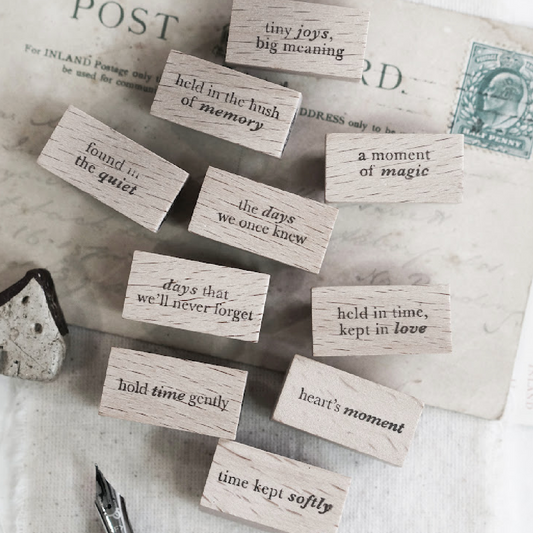 Black Milk Project Rubber Stamps - Pages of Me Words 2