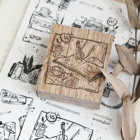 Black Milk Project Rubber Stamps - Pages of Me Scribbles