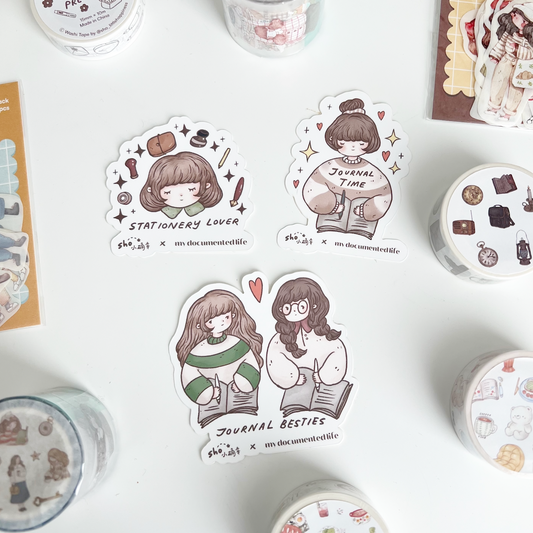 Sho Little Happiness x My Documented Life Stationery Vinyl Stickers