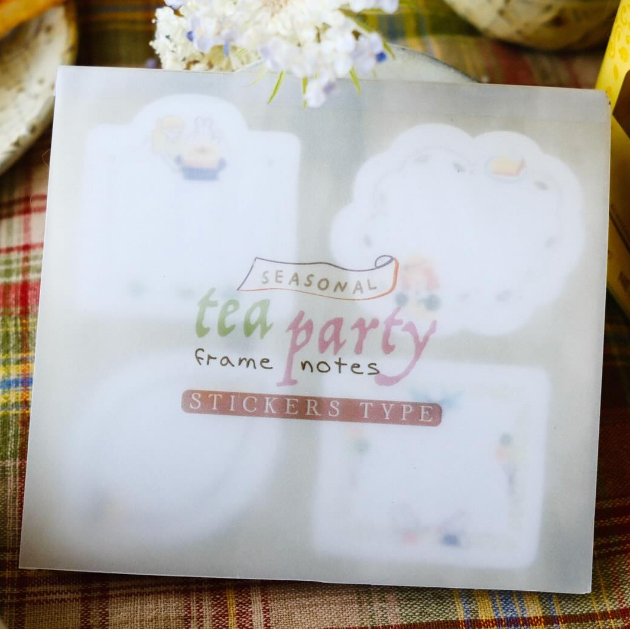 Teayou Frame Notes Sticker Pad - Tea Party