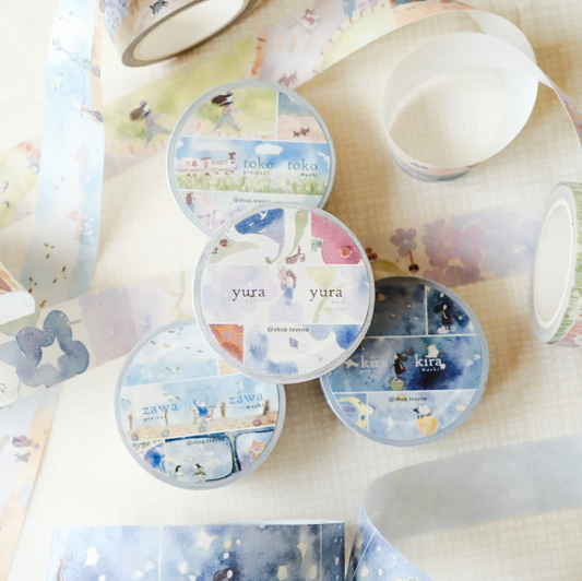 Teayou Kiritori Pre-Cut  Washi Tape - Keshiki (Scenery)